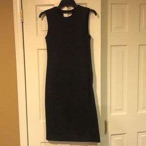 Theory Charcoal Stretch Wool sheath dress size 4